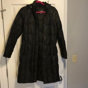 North face hooded down parka